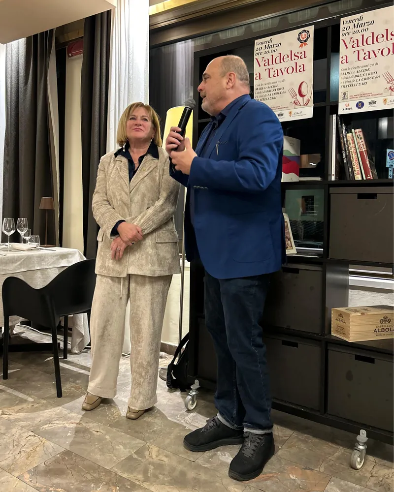 Presentazione dei produttori locali, serata Valdelsa a Tavola, Poggibonsi