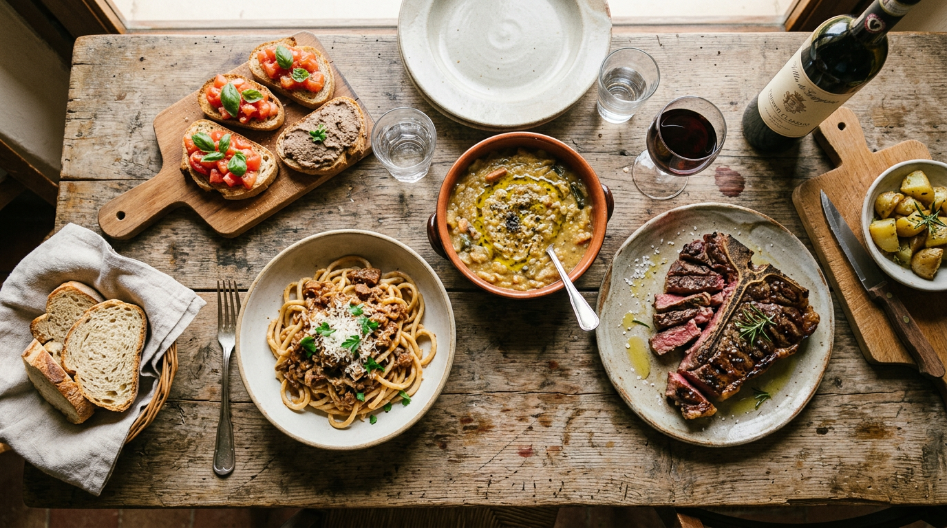 Ricette toscane: i 10 piatti che ogni visitatore deve provare