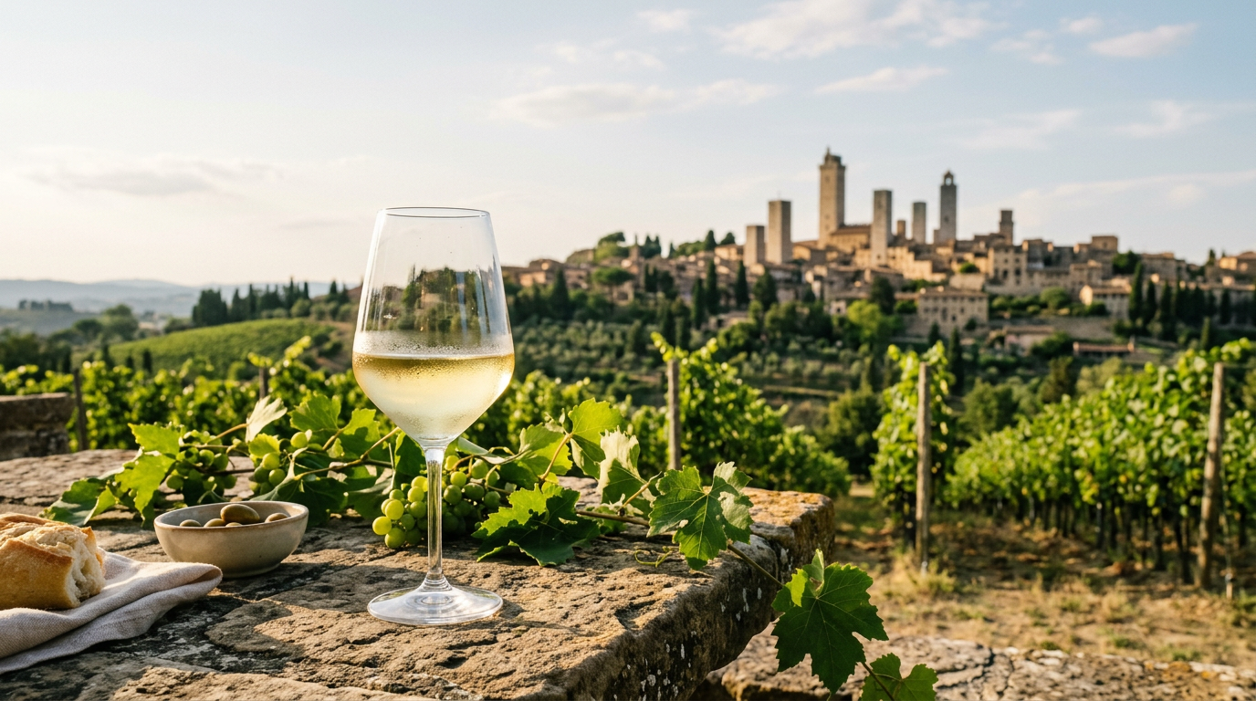 Vernaccia di San Gimignano: il vino bianco della Toscana medievale