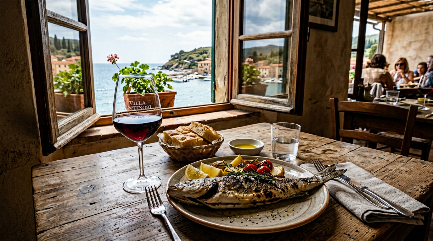 Vino rosso toscano con il pesce: si può fare?